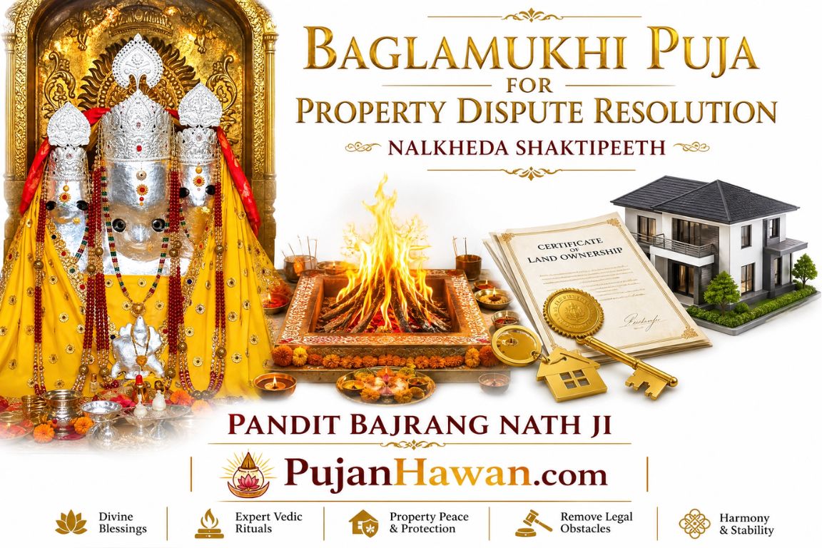 Baglamukhi Puja for Property Dispute Resolution at Nalkheda Shaktipeeth