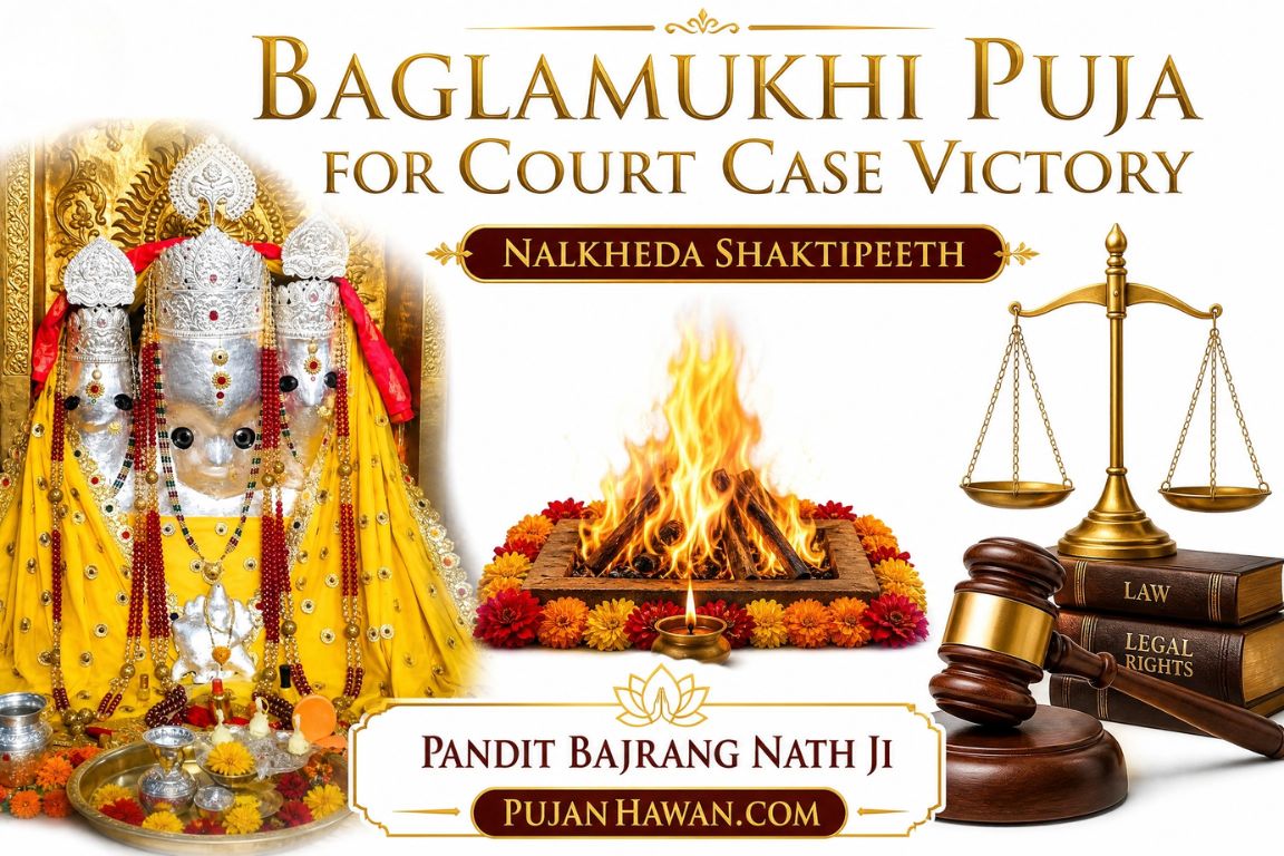 Baglamukhi Puja for False Case and Allegation Removal at Nalkheda Shaktipeeth